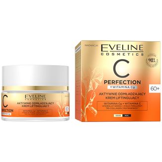 Eveline Cosmetics C-Perfection 60+, aktywnie odmładzający krem liftingujący do twarzy, na dzień i na noc, 50 ml - zdjęcie produktu