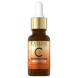 Eveline Cosmetics C-Perfection, serum przeciwzmarszczkowe z 20% witaminą C do twarzy, na dzień i na noc, 18 ml - zdjęcie produktu