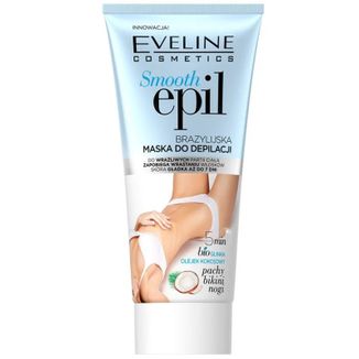 Eveline Cosmetics Smooth Epil, brazylijska maska do depilacji wrażliwych partii ciała, 175 ml - zdjęcie produktu