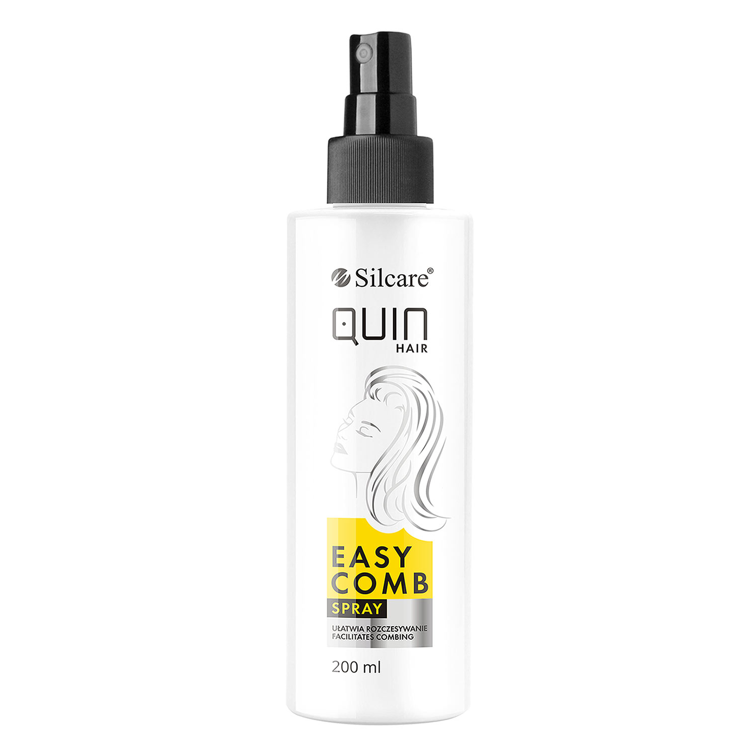 Nieznana Silcare Quin Hair Easy Comb spray, spray ułatwiająy rozczesywanie włosów, 200 ml