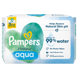 Pampers Harmonie Aqua, chusteczki nawilżane, 3 x 48 sztuk USZKODZONE OPAKOWANIE - miniaturka zdjęcia produktu