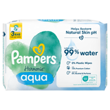Pampers Harmonie Aqua, chusteczki nawilżane, 3 x 48 sztuk USZKODZONE OPAKOWANIE - miniaturka zdjęcia produktu