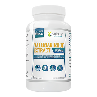 Wish Valerian Root Extract, kozłek lekarski, 60 kapsułek - zdjęcie produktu