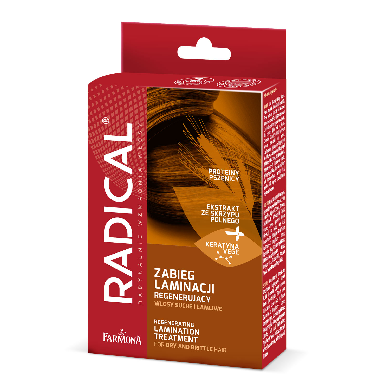 Radical Radical, regenerujący zabieg laminacji włosów, 1 sztuka