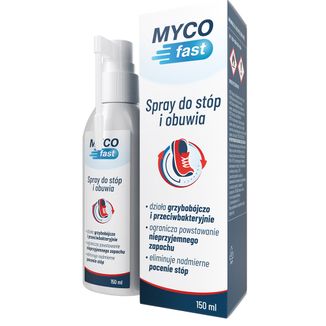 MYCOfast, spray do stóp i obuwia, 150 ml USZKODZONE OPAKOWANIE - zdjęcie produktu