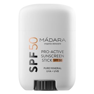 Madara Pro-Active Sunscreen Stick, mineralny krem do twarzy w sztyfcie, SPF 50, 18 g - zdjęcie produktu