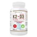 Progress Labs Witamina K2 MK-7 200 µg + D3 4000 IU 100 µg, 120 kapsułek wegańskich - miniaturka zdjęcia produktu