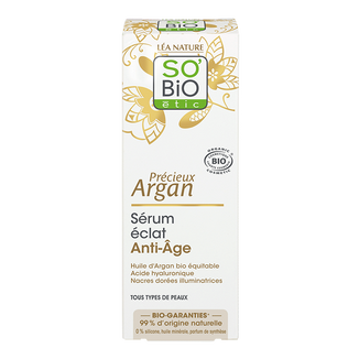 So'Bio Etic, intensywnie liftingujące serum do twarzy, olej arganowy, 50 ml - zdjęcie produktu