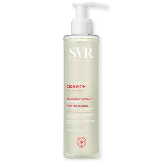 SVR Cicavit+, delikatny żel kojący do mycia skóry podrażnionej, 200 ml SVR Cicavit+, delikatny żel kojący do mycia skóry podrażnionej, 200 ml - zdjęcie produktu