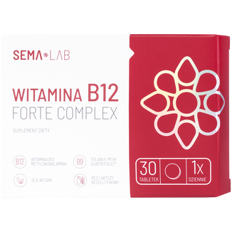 SEMA Lab Witamina B12 Forte Complex, 30 tabletek powlekanych - zdjęcie produktu
