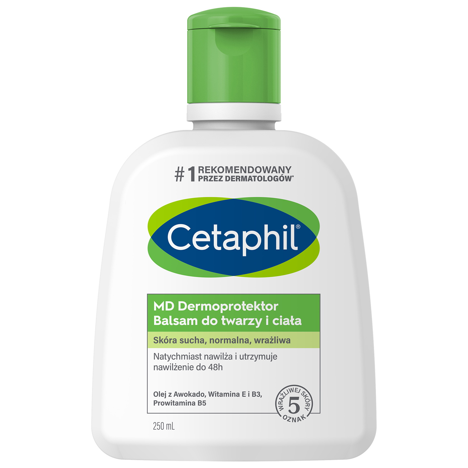 Cetaphil Cetaphil MD Dermoprotektor, balsam nawilżający do twarzy i ciała, skóra sucha i wrażliwa, 250 ml
