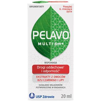 Pelavo Multi 6m+, krople dla dzieci i niemowląt powyżej 6 miesiąca, 20 ml  - zdjęcie produktu