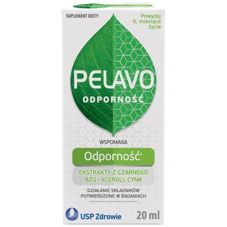 Pelavo Odporność, krople dla dzieci i niemowląt powyżej 6 miesiąca życia, 20 ml KRÓTKA DATA - zdjęcie produktu