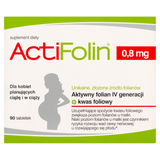 ActiFolin 0,8 mg, kwas foliowy 800 µg, 90 tabletek - miniaturka zdjęcia produktu
