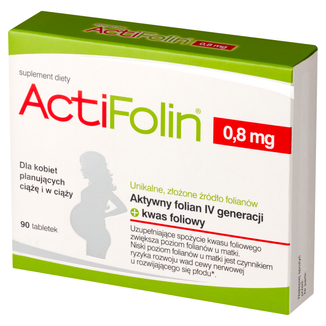 ActiFolin 0,8 mg, kwas foliowy 800 µg, 90 tabletek - zdjęcie produktu