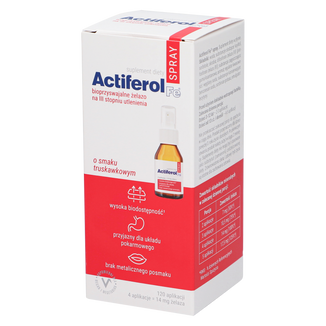 Actiferol Fe, spray o smaku truskawkowym, 60 ml - zdjęcie produktu
