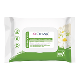 Cleanic, nawilżany papier toaletowy, kwas mlekowy i ekstrakt z rumianku, 80 sztuk - miniaturka zdjęcia produktu