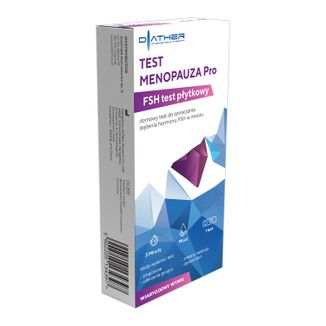 Diather Test Menopauza Pro, domowy test  do oznaczania stężenia FSH w moczu, 1 sztuka - zdjęcie produktu
