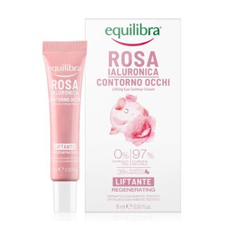 Equilibra Rosa, różany liftingujący krem pod oczy, kwas hialuronowy, 15 ml - zdjęcie produktu