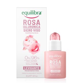 Equilibra Rosa, różane serum wygładzające do twarzy, kwas hialuronowy, 30 ml - zdjęcie produktu