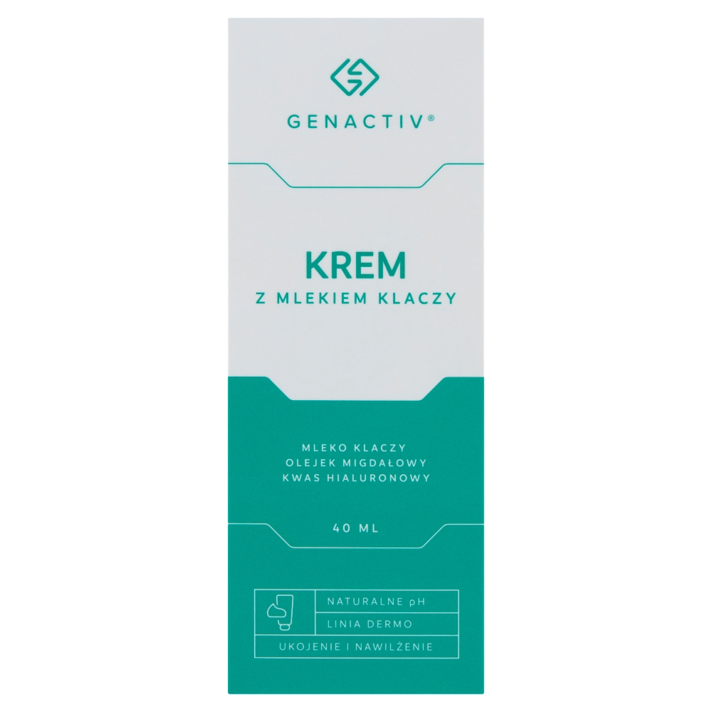 Nieznana Genactiv, krem z mlekiem klaczy do twarzy, 40 ml