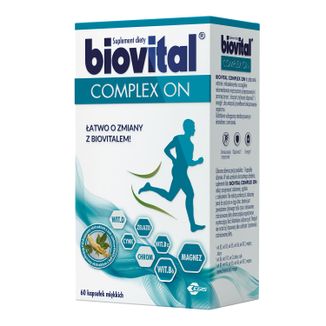 Biovital Complex On, 60 kapsułek USZKODZONE OPAKOWANIE - zdjęcie produktu
