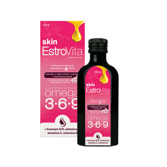 EstroVita Skin, estry kwasów Omega 3-6-9, smak kwiatu wiśni japońskiej sakura, 150 ml - zdjęcie produktu