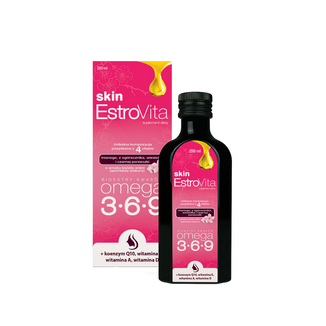EstroVita Skin, estry kwasów Omega 3-6-9, smak kwiatu wiśni japońskiej sakura, 250 ml USZKODZONE OPAKOWANIE - zdjęcie produktu