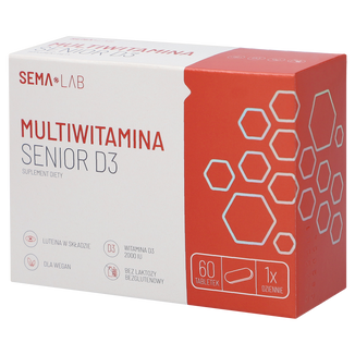 SEMA Lab Multiwitamina Senior D3, 60 tabletek powlekanych KRÓTKA DATA - zdjęcie produktu
