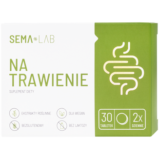 SEMA Lab Na Trawienie, 30 tabletek powlekanych USZKODZONE OPAKOWANIE - zdjęcie produktu