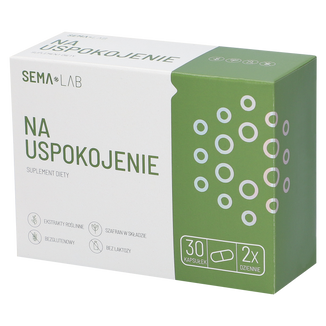 SEMA Lab Na Uspokojenie, 30 kapsułek KRÓTKA DATA - zdjęcie produktu