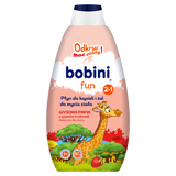 Bobini Fun, płyn do kąpieli i żel do mycia ciała, truskawkowy, 500 ml - miniaturka zdjęcia produktu