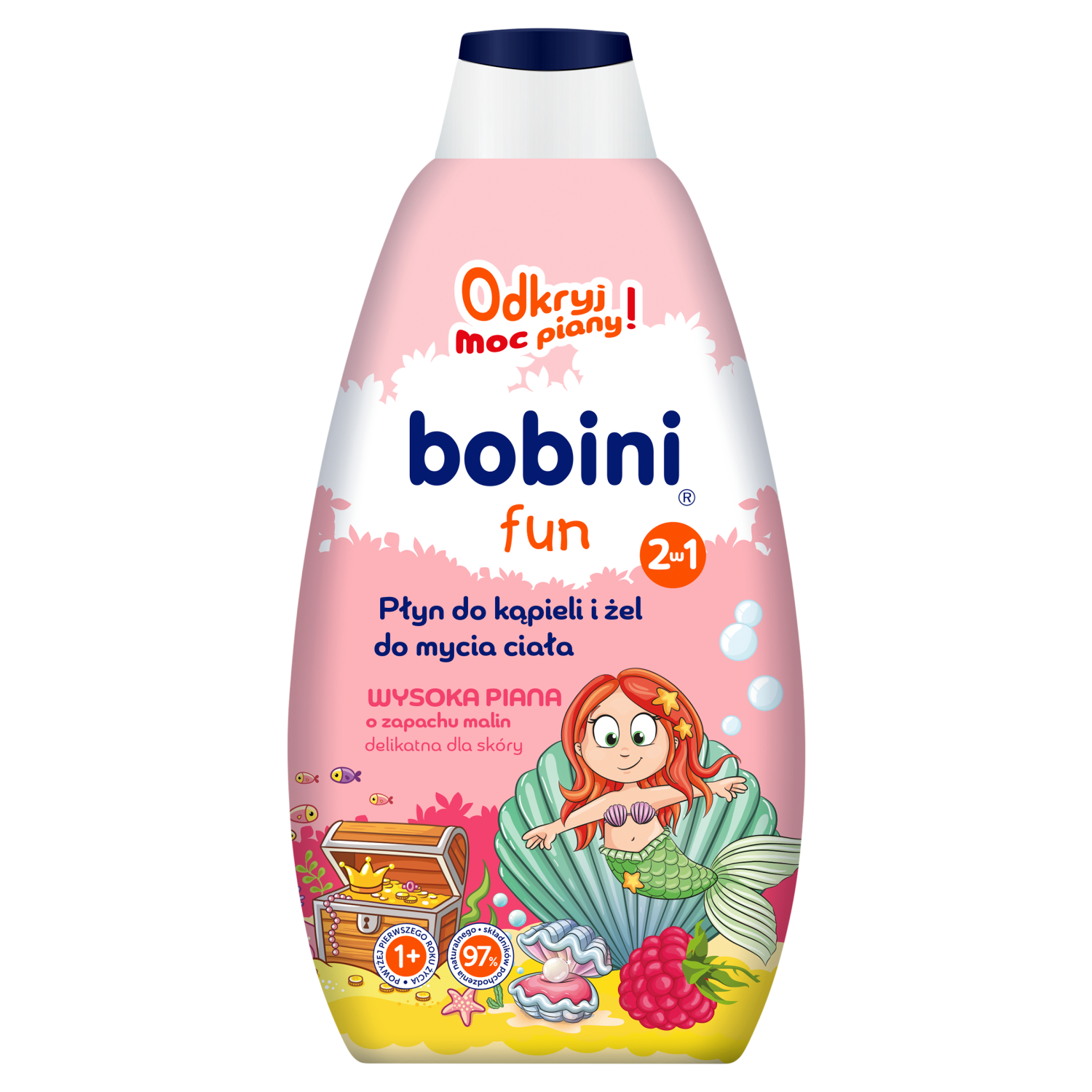 Bobini Bobini Fun, Badezusatz und Duschgel, Himbeer, 500 ml — Inhaltsstoffe und Bewertung