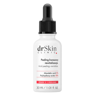DrSkin Clinic, peeling kwasowy, Rewitalizacja, kwas migdałowy 5%, polihydroksykwasy 10%, 30 ml - zdjęcie produktu