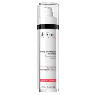 DrSkin Clinic, peeling enzymatyczny, Złuszczanie, keratoline 3%, fermentowany ekstrakt z papai 3%, 50 ml - zdjęcie produktu