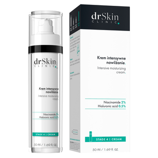 DrSkin Clinic, krem do twarzy, Intensywne nawilżanie, niacynamid 2%, kwas hialuronowy 0,5%, 50 ml - zdjęcie produktu