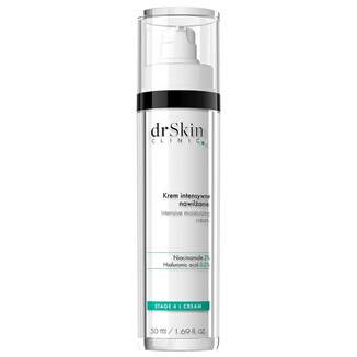 DrSkin Clinic, krem do twarzy, Intensywne nawilżanie, niacynamid 2%, kwas hialuronowy 0,5%, 50 ml - zdjęcie produktu