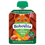 BoboVita Mus w tubce, jabłko z brzoskwinią i dynią, po 6 miesiącu, 80 g KRÓTKA DATA - miniaturka zdjęcia produktu