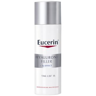 Eucerin Hyaluron-Filler, przeciwzmarszczkowy krem do twarzy na dzień z kwasem hialuronowym, skóra normalna i mieszana, SPF 15, 50 ml - zdjęcie produktu