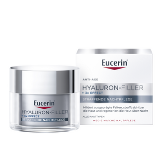 Eucerin Hyaluron-Filler, przeciwzmarszczkowy krem do twarzy na noc z kwasem hialuronowym, 50 ml - zdjęcie produktu