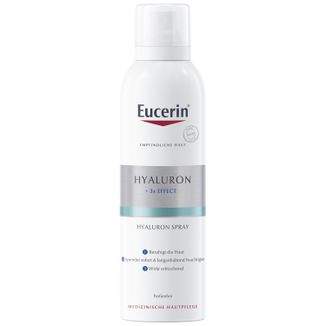 Eucerin Hyaluron + 3x Effect, nawilżająco-kojąca mgiełka do twarzy w sprayu z kwasem hialuronowym, 150 ml - zdjęcie produktu