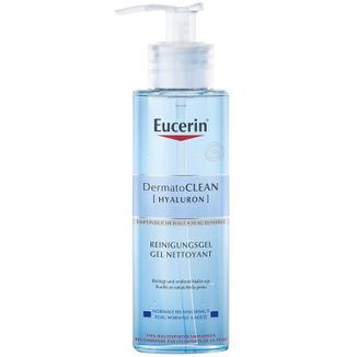 Eucerin DermatoClean [Hyaluron], żel oczyszczający do twarzy do skóry normalnej, mieszanej i wrażliwej, 200 ml - zdjęcie produktu