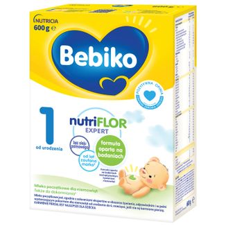 Bebiko 1 Nutriflor Expert, mleko początkowe, od urodzenia, 600 g - zdjęcie produktu