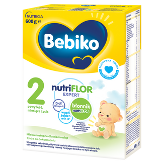 Bebiko 2 Nutriflor Expert, mleko następne, powyżej 6 miesiąca, 600 g USZKODZONE OPAKOWANIE - zdjęcie produktu