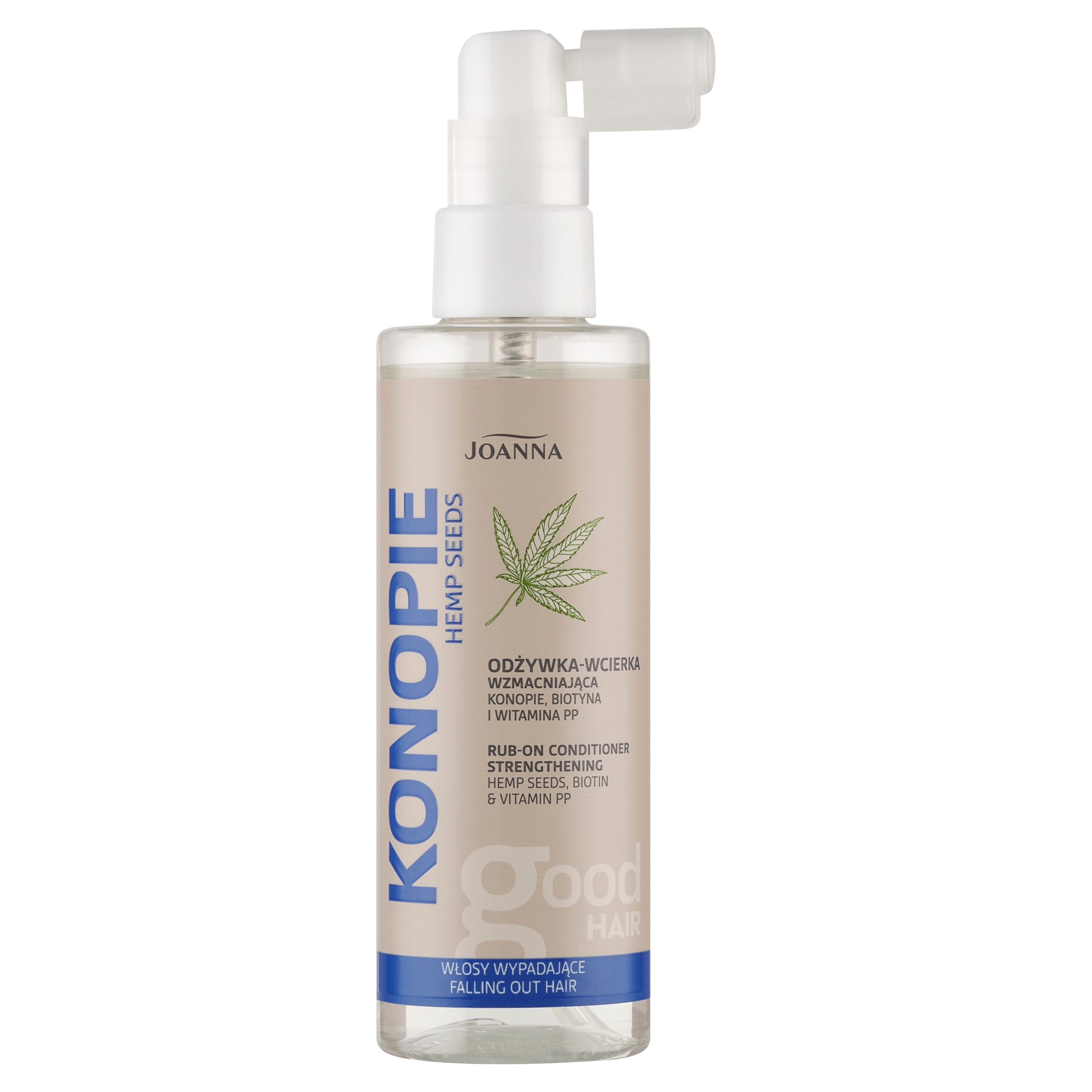 Nieznana Joanna Konopie, wzmacniająca odżywka-wcierka do włosów, włosy wypadające, 100 ml — Inhaltsstoffe und Bewertung