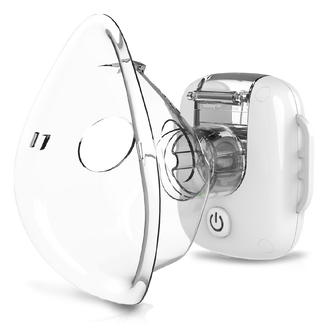 Lionelo Nebi Air Mask White, inhalator siateczkowy z nebulizatorem, przenośny USZKODZONE OPAKOWANIE - zdjęcie produktu