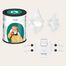 Lionelo Nebi Air Mask White, inhalator siateczkowy z nebulizatorem, przenośny - miniaturka 2 zdjęcia produktu