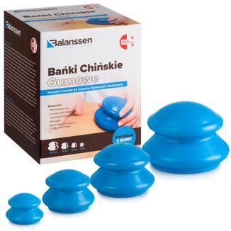 Balanssen, bańki chińskie, gumowe, 4 sztuki - zdjęcie produktu