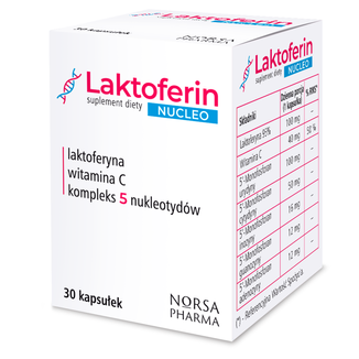 Norsa Pharma Laktoferin Nucleo, 30 kapsułek - zdjęcie produktu