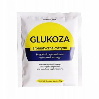 Organic Pharma Glukoza, aromatyczna cytryna, proszek do sporządzania roztworu doustnego, 75 g - zdjęcie produktu